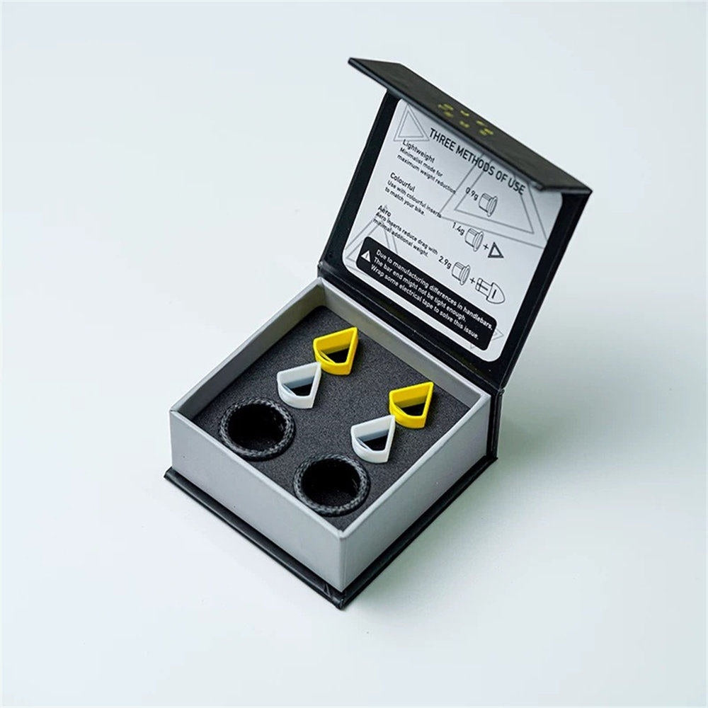 OVERFAST 1.77g Ultra-Light Carbon Fiber Bar End Plugs | Aero Road Bike Handlebar Caps