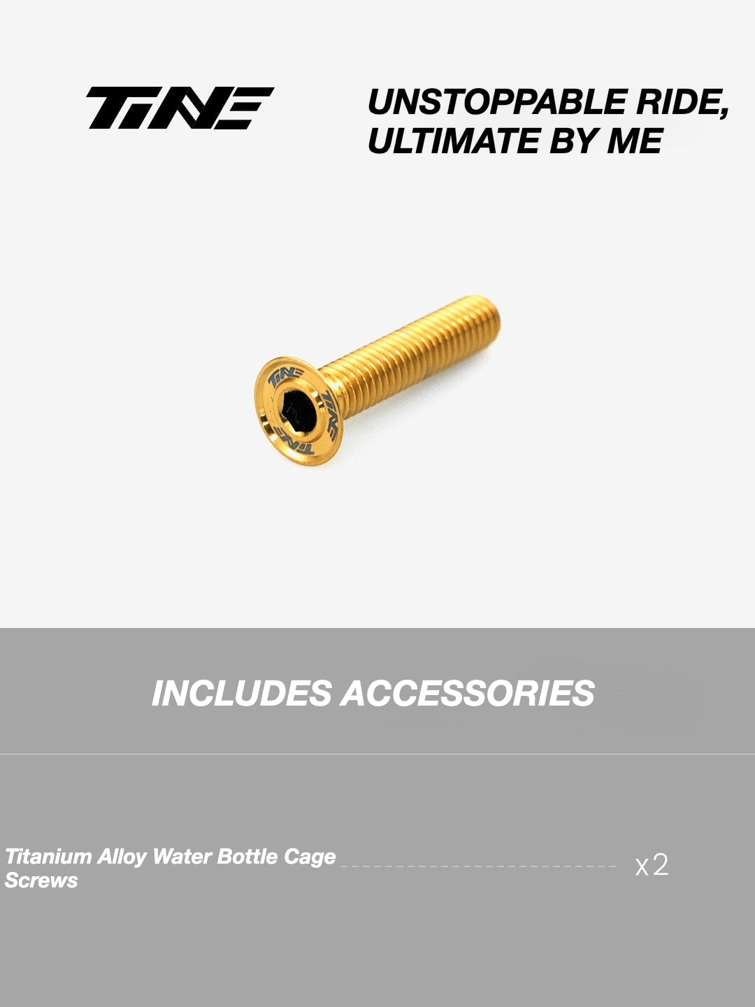 TiNE Ultra-Light Titanium Headset Top Cap Screws | Precision CNC Titanium Upgrade