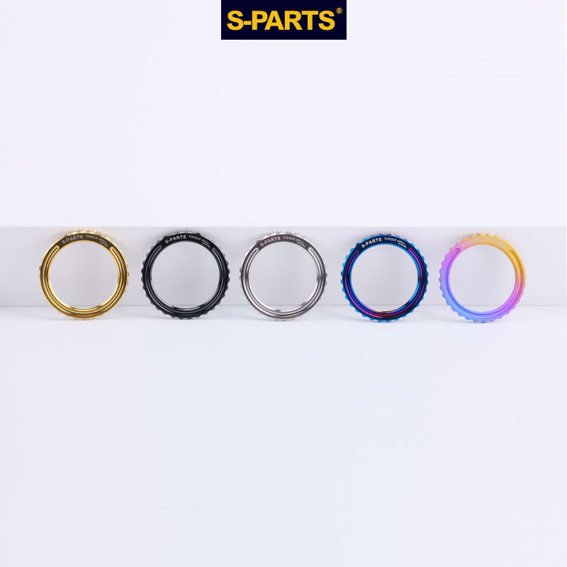 S-PARTS 티타늄 센터락 락링, BORA Ultra WTO, Campagnolo Hyperon, Fulcrum Racing Zero Carbon 및 Shamal용 | 프리미엄 휠 허브 업그레이드 | 1개
