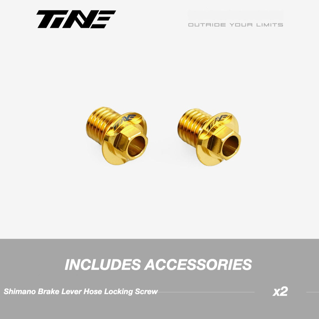 TiNE Titanium Shimano Shifter Hydraulic Hose Clamping Bolt | Ultra-Light Road Bike Upgrade
