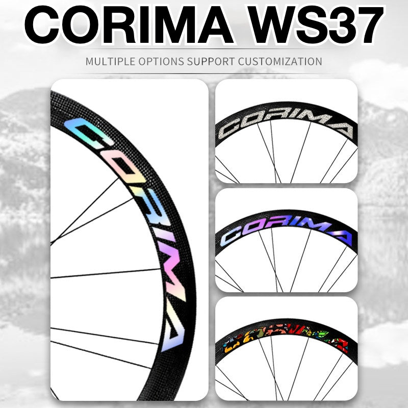 CORIMA WS37 Wheel Decal Sticker Kit – Logo Cover & Custom Color Wrap
