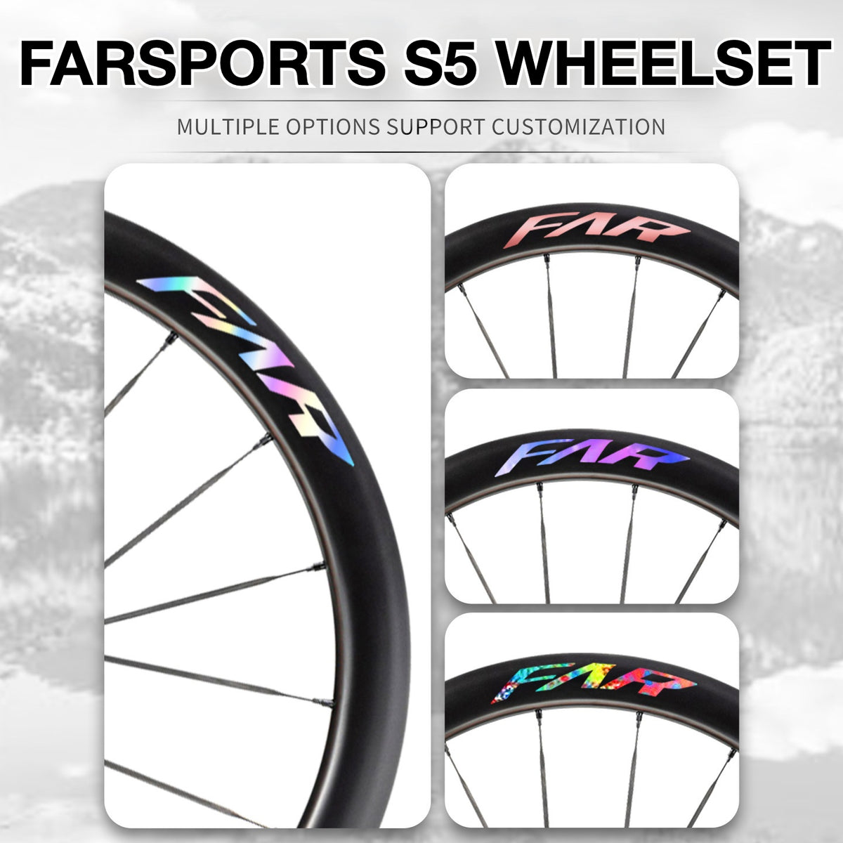 2025 FARSPORTS S5 Wheel Decal Sticker Kit – Logo Cover & Color Change