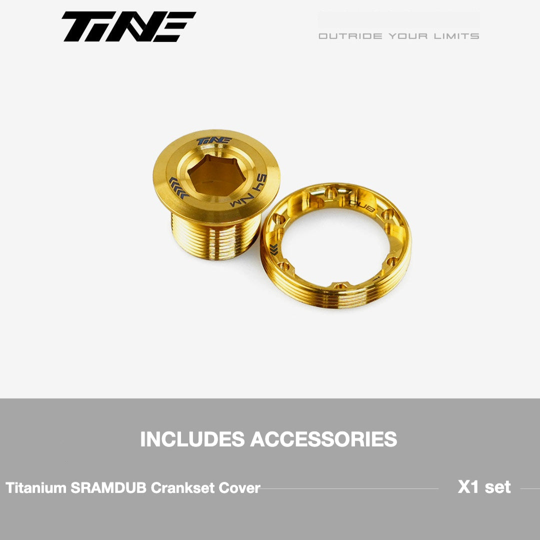 TiNE Ultra-Light SRAM DUB Titanium Crank Cap – 10.5g