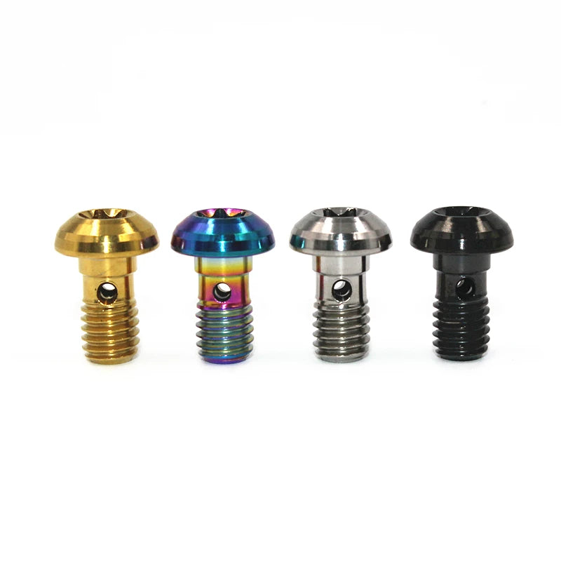 S-PARTS TC4 Titanium Disc Brake Caliper Bolts for Shimano SLX M7100 / XT M8100 M8120 / XTR M9120