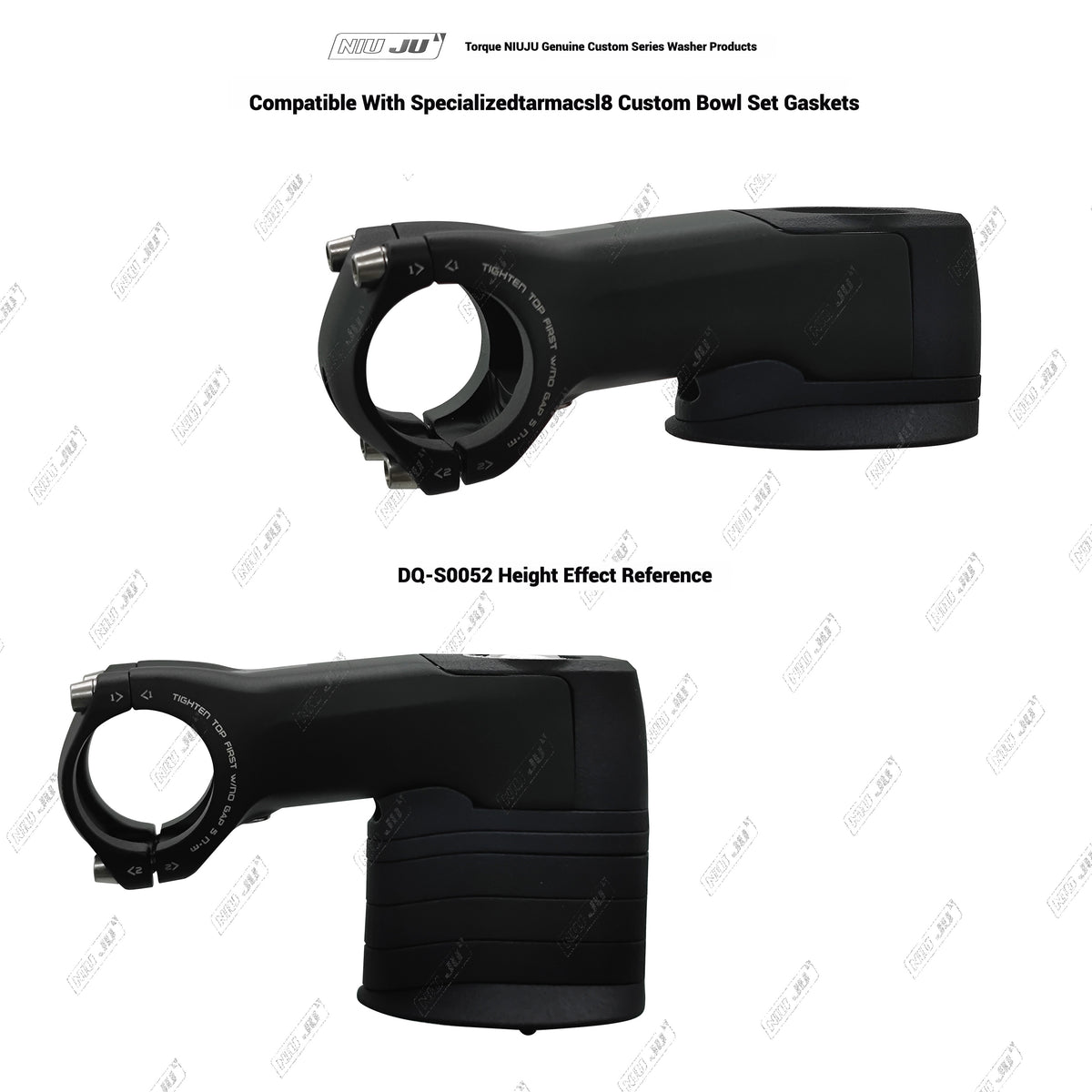 Specialized Tarmac SL8 Custom Headset Spacer | 3D Printed Adapter for Black Inc, Roval Rapide, Shimano Pro Vibe EVO, EXS, SEKA, The One Pro, Farsport, Cadex, ENVE, THM