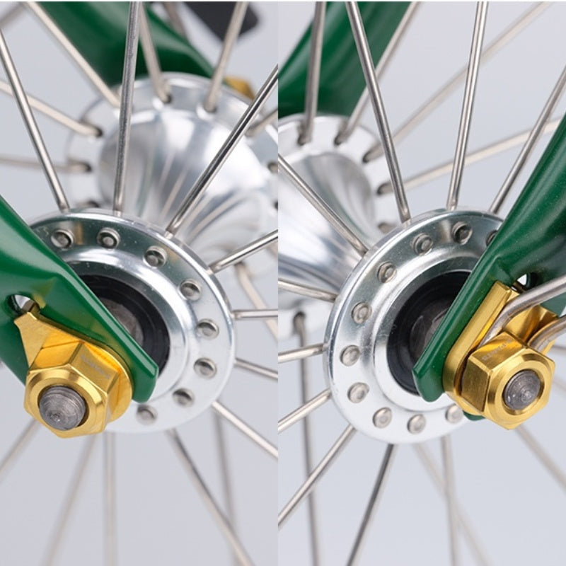 Kit d'amélioration de boulons en titane S-PARTS pour Brompton | Ensemble de visserie légère TC4 CNC pour cadre et charnière