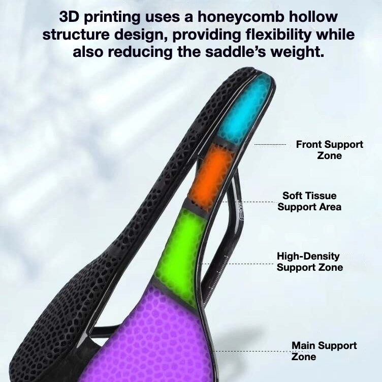PAVEWAY R4 3D Inspired Full Carbon Racing Saddle | Ultra-Light Integrated Carbon Rail Saddle