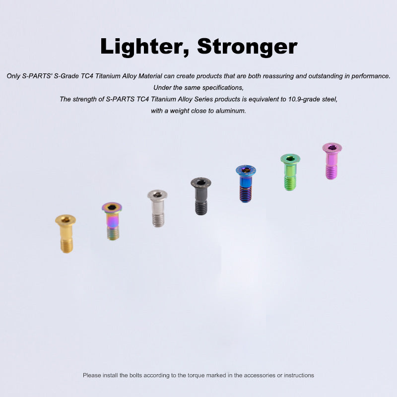 S-PARTS M9100 12S Shimano XTR 마운틴 시리즈용 티타늄 합금 변속 나사 세트