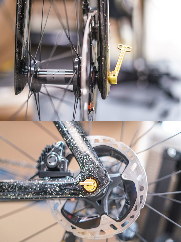 Eje pasante de liberación rápida oculto de aleación de titanio ultraligero de 12 mm para Trek Madone