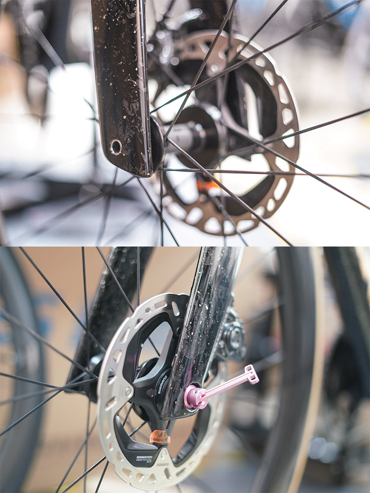 Eje pasante de liberación rápida oculto de aleación de titanio ultraligero de 12 mm para Trek Madone