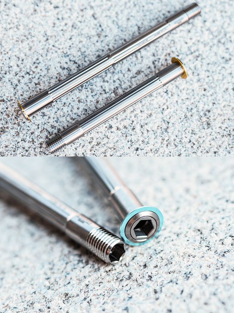 Chaser Pinarello DOGMA F Titanium Thru Axle Set – Ultra-Light 34g CNC Axles