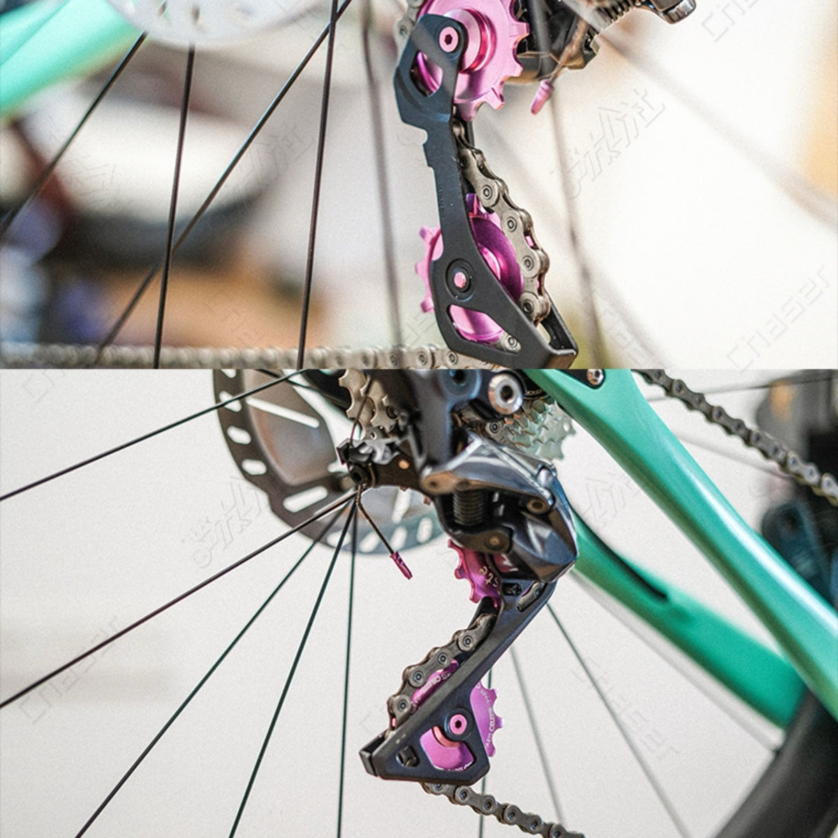 Chaser-Sports 12T Ceramic Rear Derailleur Pulley Wheel – 10.2g – Compatible with Shimano / SRAM / Campagnolo – 9/10/11/12-Speed