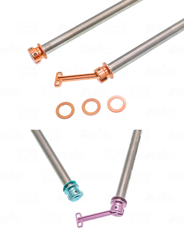 Eje pasante de liberación rápida oculto de aleación de titanio ultraligero de 12 mm para Trek Madone
