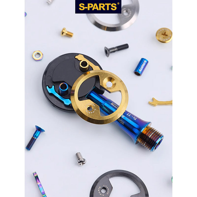 Titanium Alloy Bike Pedal Plate Bows for Wahoo Speedplay Cleats and Pl