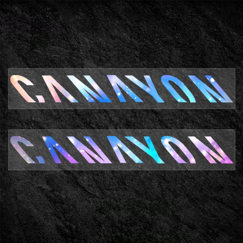 Kit de décalcomanies pour cadre de vélo de route | Autocollants pour tube diagonal ×2 + autocollant de guidon intégré | Compatible avec Canyon Aeroad CFR / CF SLX / CF SLX 8