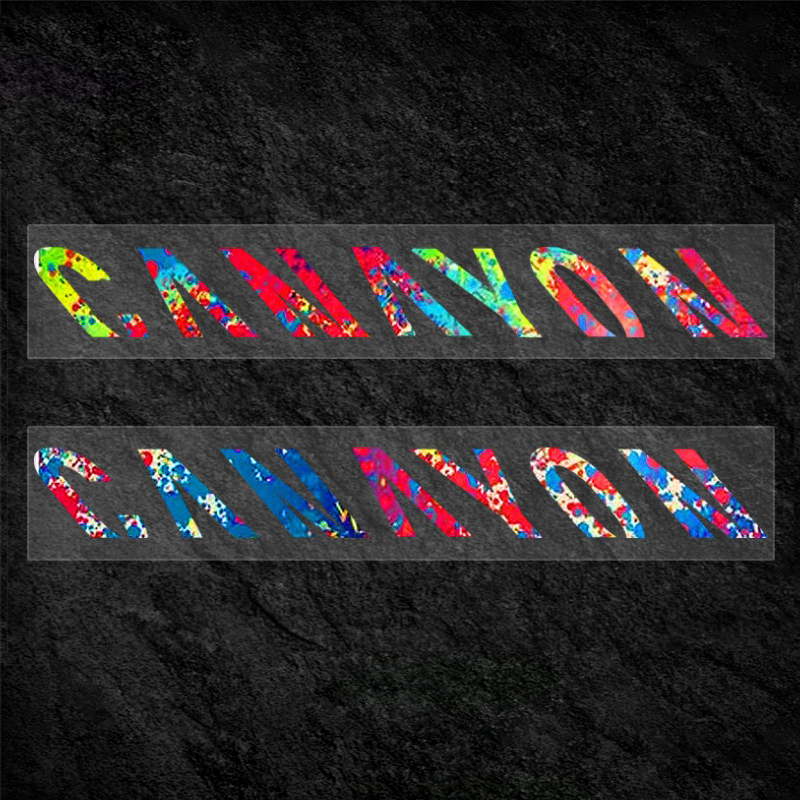 Kit de décalcomanies pour cadre de vélo de route | Autocollants pour tube diagonal ×2 + autocollant de guidon intégré | Compatible avec Canyon Aeroad CFR / CF SLX / CF SLX 8