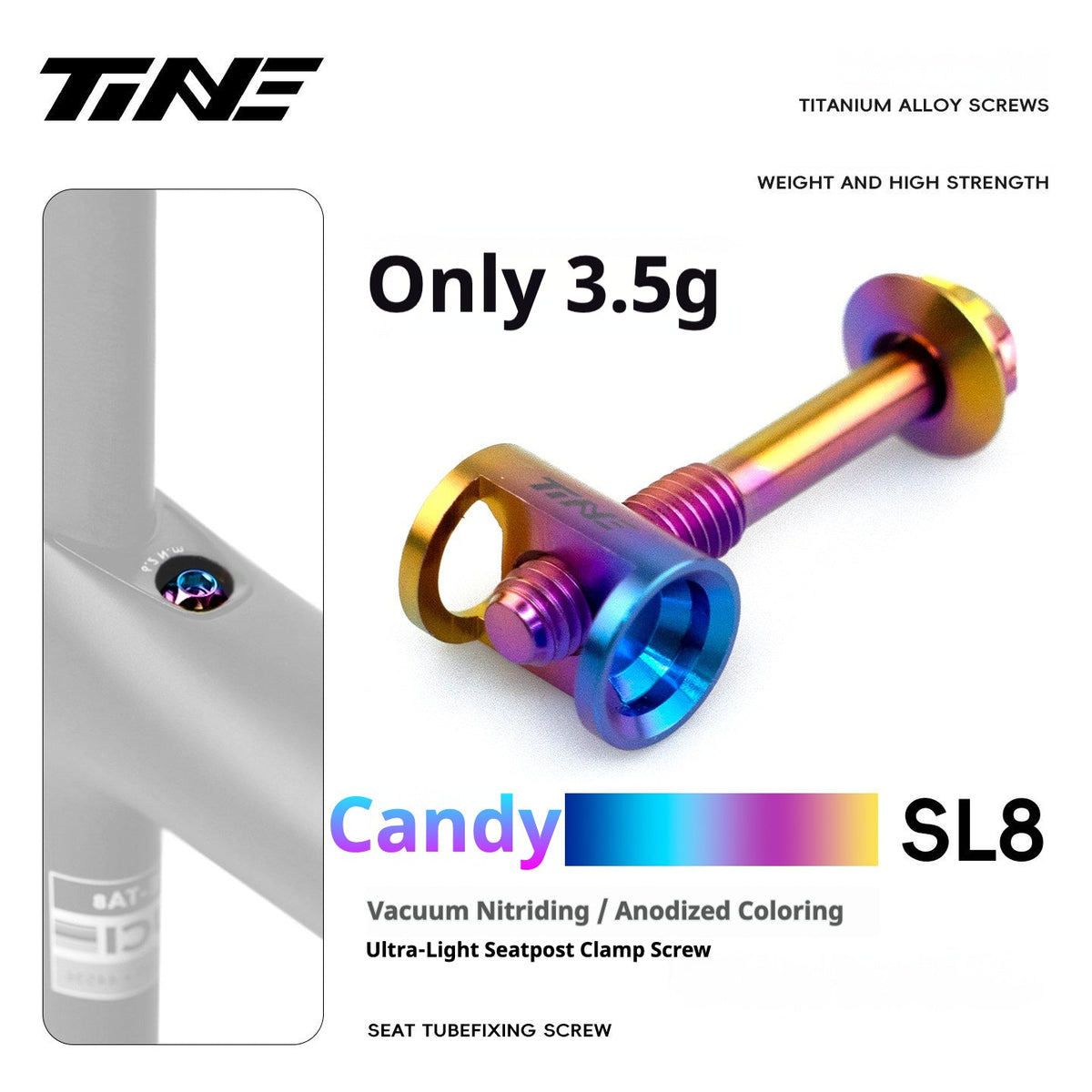 Specialized Tarmac SL9 Titanium Bolt Kit | Full Bike Ti Screw Upgrade Set for S-Works SL9 Road Frame
