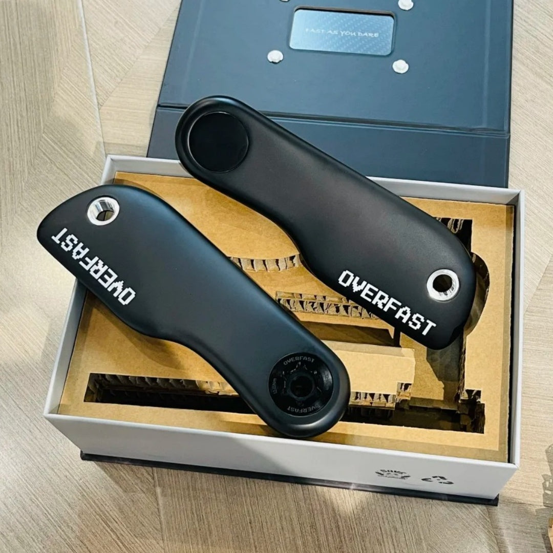 OVERFAST Aero Carbon Crankset for Road & TT Bikes | DUB / Ti24 | SRM & SIGEYI Compatible