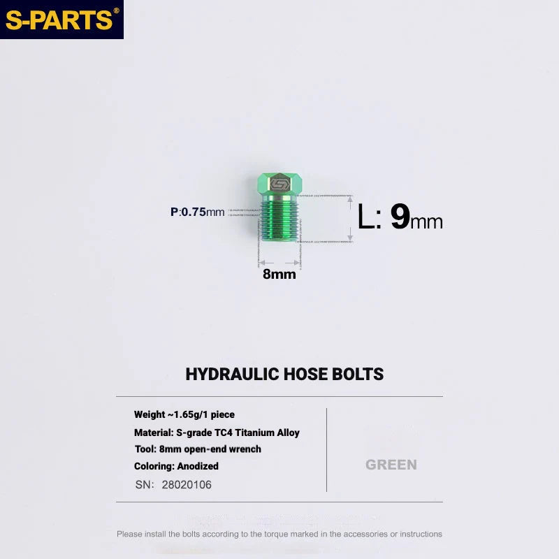 S-PARTS Titanium Disc Brake Bolt Kit for MAGENE QED Hydraulic Brake System