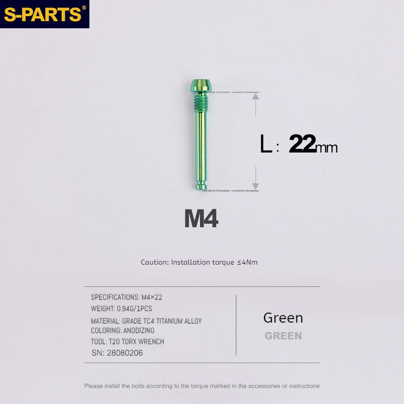 S-PARTS Titanium Disc Brake Bolt Kit for MAGENE QED Hydraulic Brake System