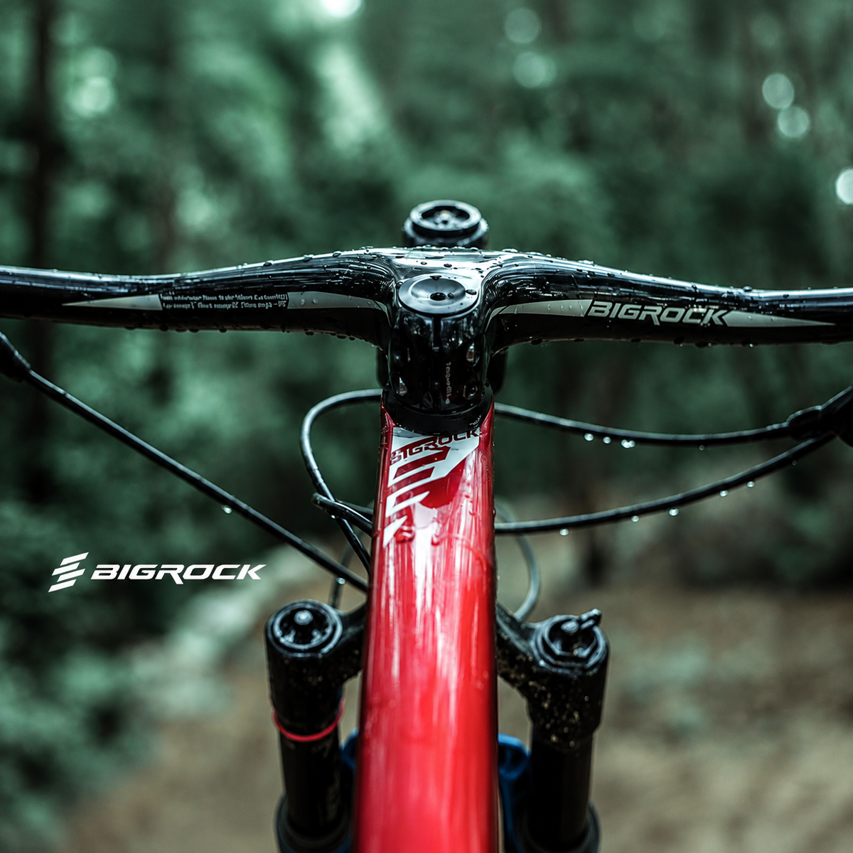 BIGROCK Mountain Bike Integrated Handlebar -22° 740mm Lightweight XC Racing Handlebar