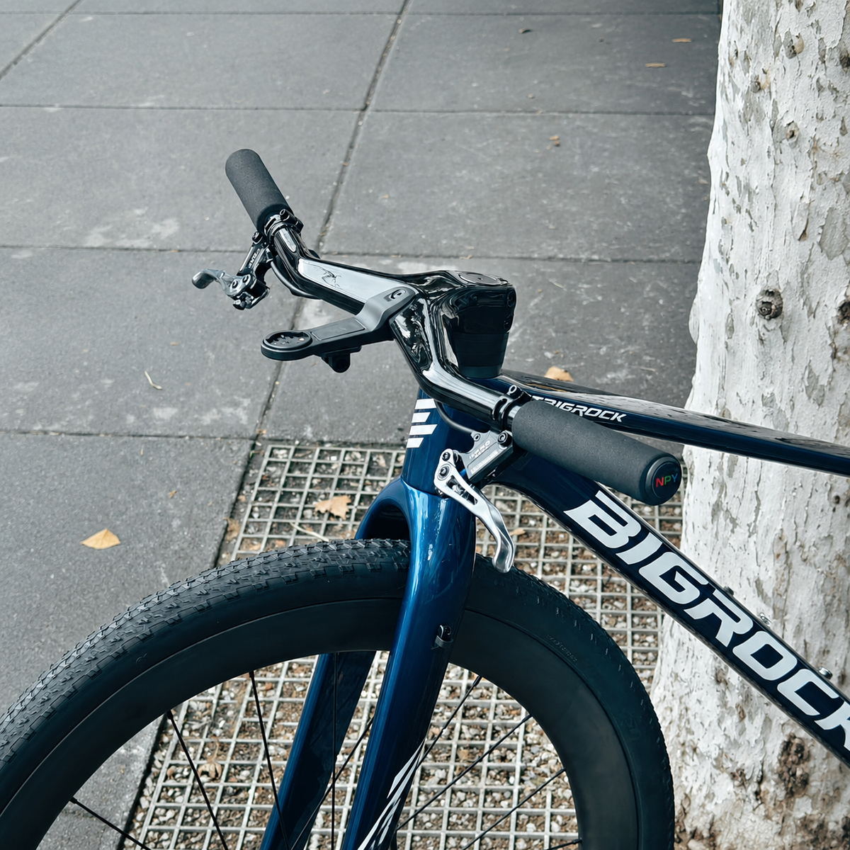 BIGROCK Full Internal Cable Routing Carbon Fiber Integrated MTB Handlebar
