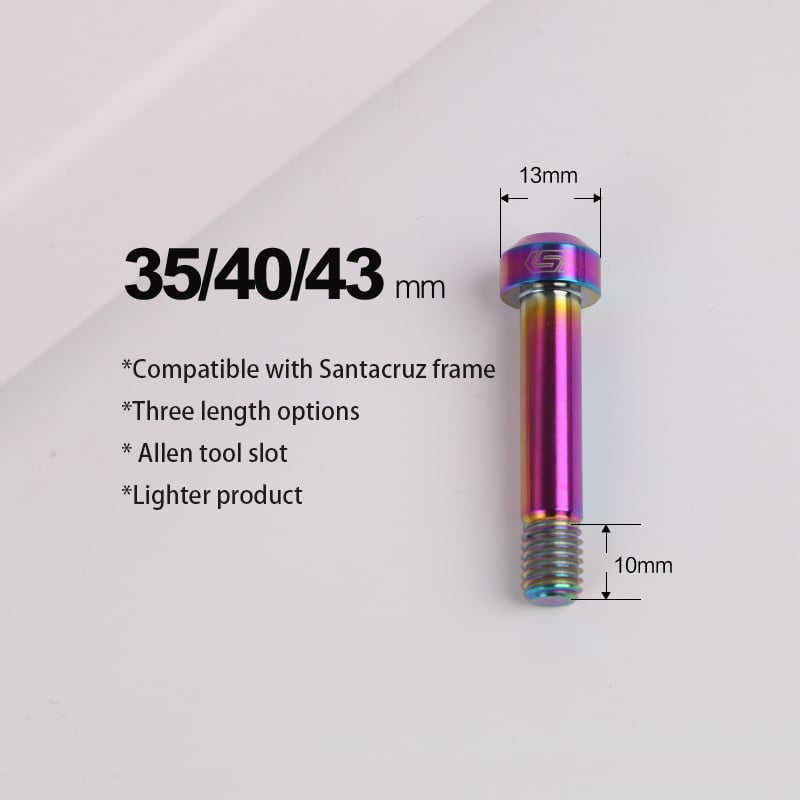 Tornillos especiales para bicicleta M8 de aleación de titanio S-parts, tornillos para amortiguadores, accesorios multicolor para bicicletas