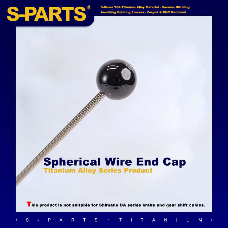 Cubierta esférica para cable de bicicleta de titanio S-PARTS