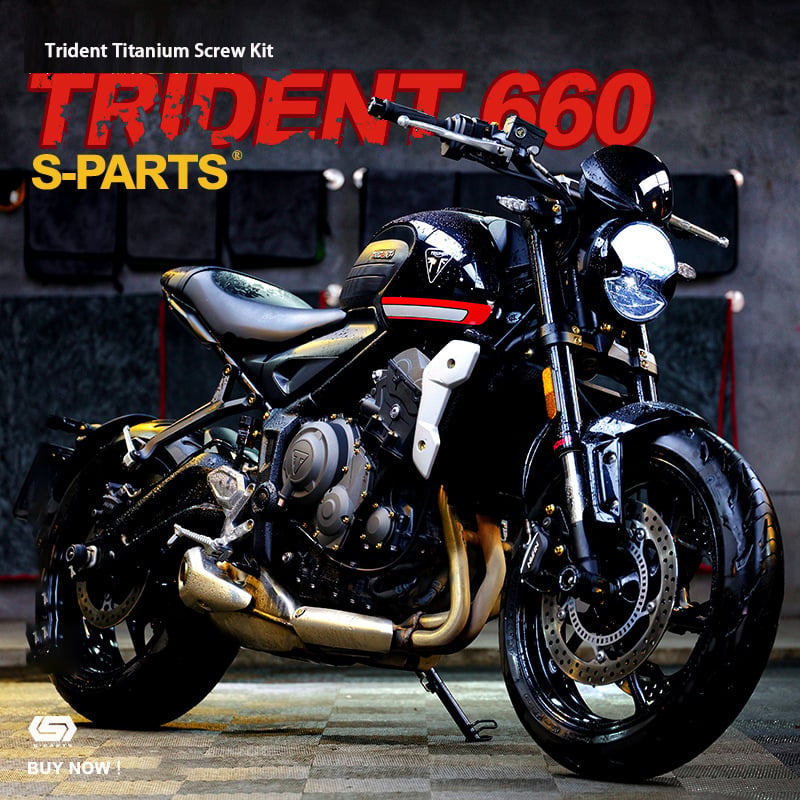 Trident 660 A3 modified motorcycle whole car titanium alloy screws locomotive nuts