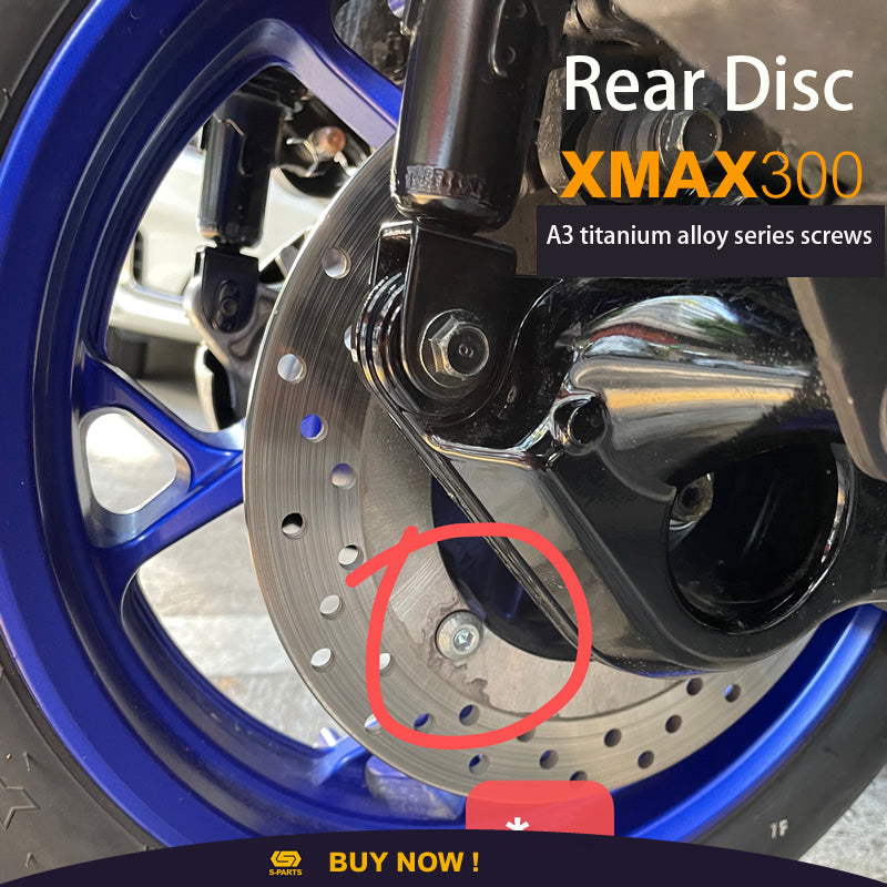 S-parts A3 titanium alloy screws XMAX300 vehicle modified motorcycle shock absorption screws heavy locomotive screws