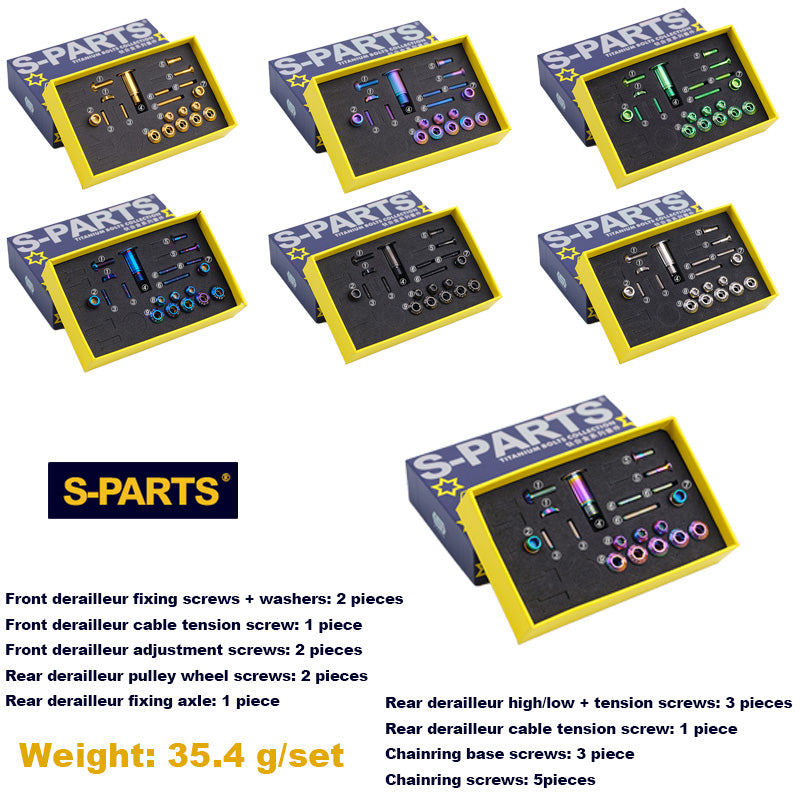 S-PARTS 티타늄 합금 기어 변속 나사, SRAM RED 및 FORCE 22단 기계식 시스템용