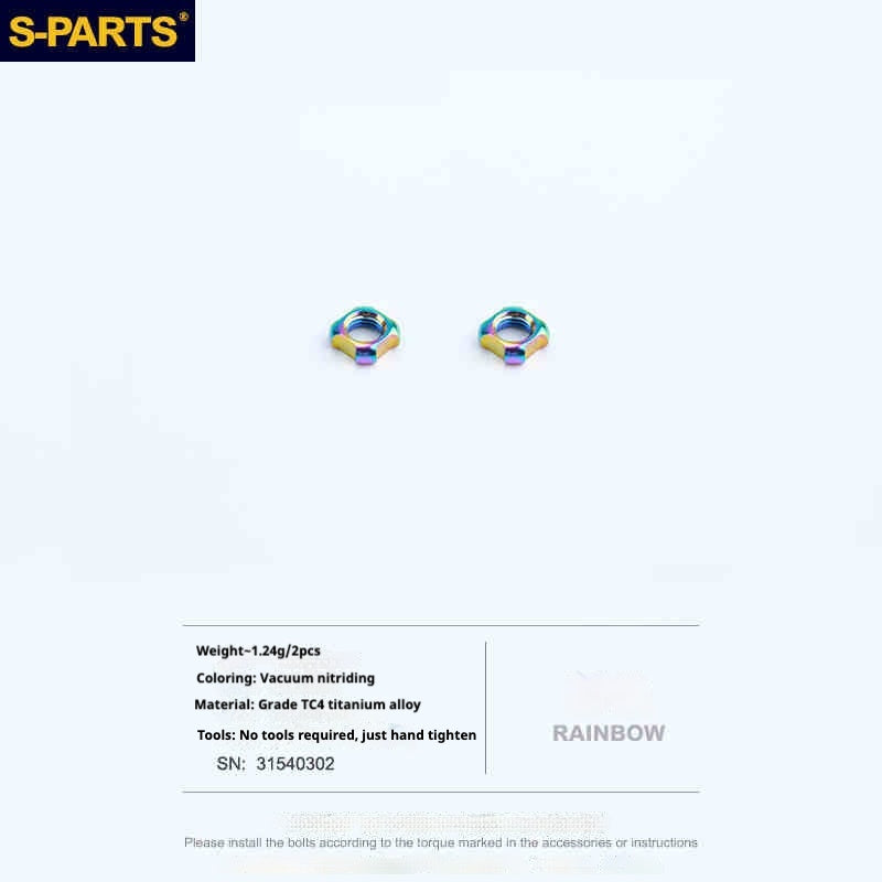 S-PARTS 티타늄 합금 프레스타 밸브 캡 | 로드 자전거용, Seka Specialized SL8 및 Trek 휠셋 호환