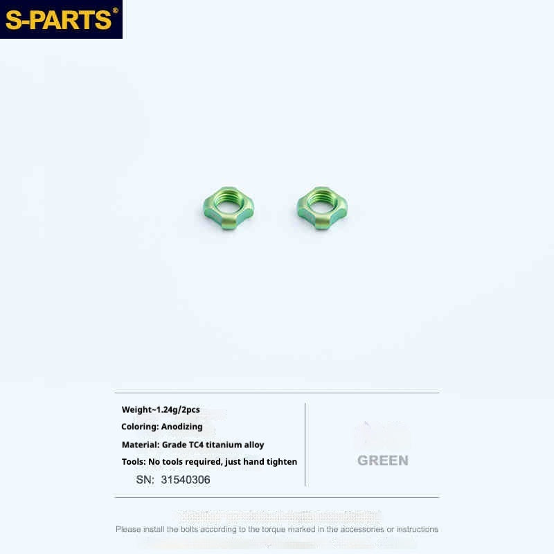 S-PARTS 티타늄 합금 프레스타 밸브 캡 | 로드 자전거용, Seka Specialized SL8 및 Trek 휠셋 호환