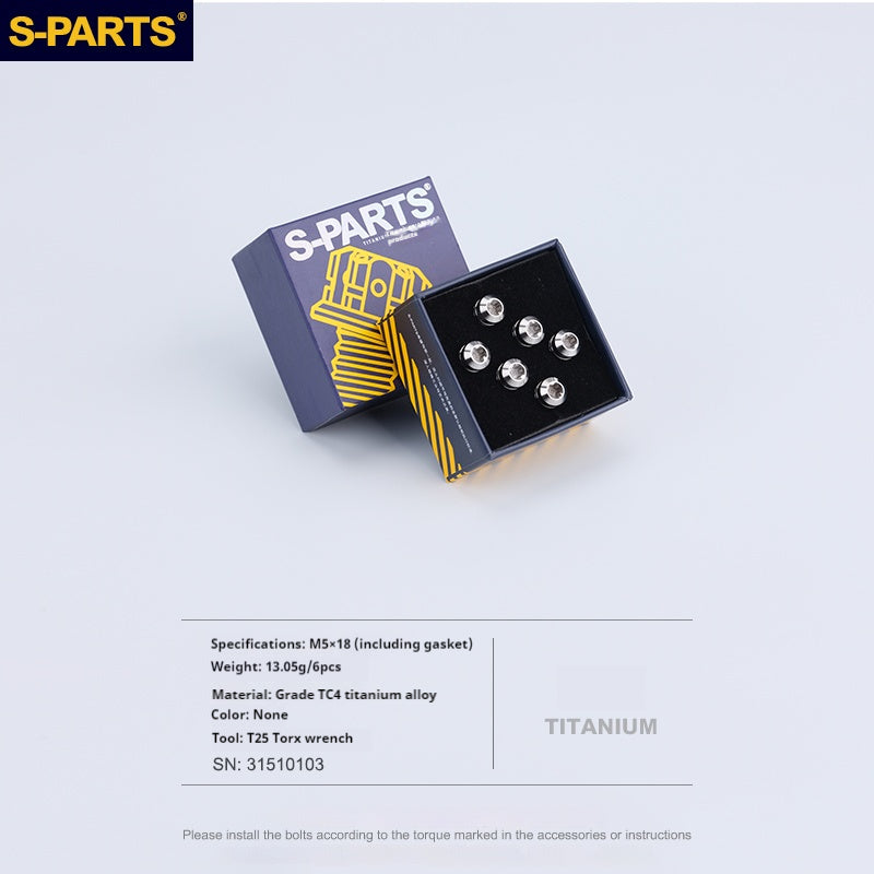 💸💸💸30% di sconto sulla serie di viti per stelo in lega di titanio S-PARTS M5 L18