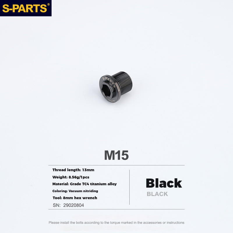 Tornillos de manivela estriados de titanio S-PARTS para la serie SHIMANO