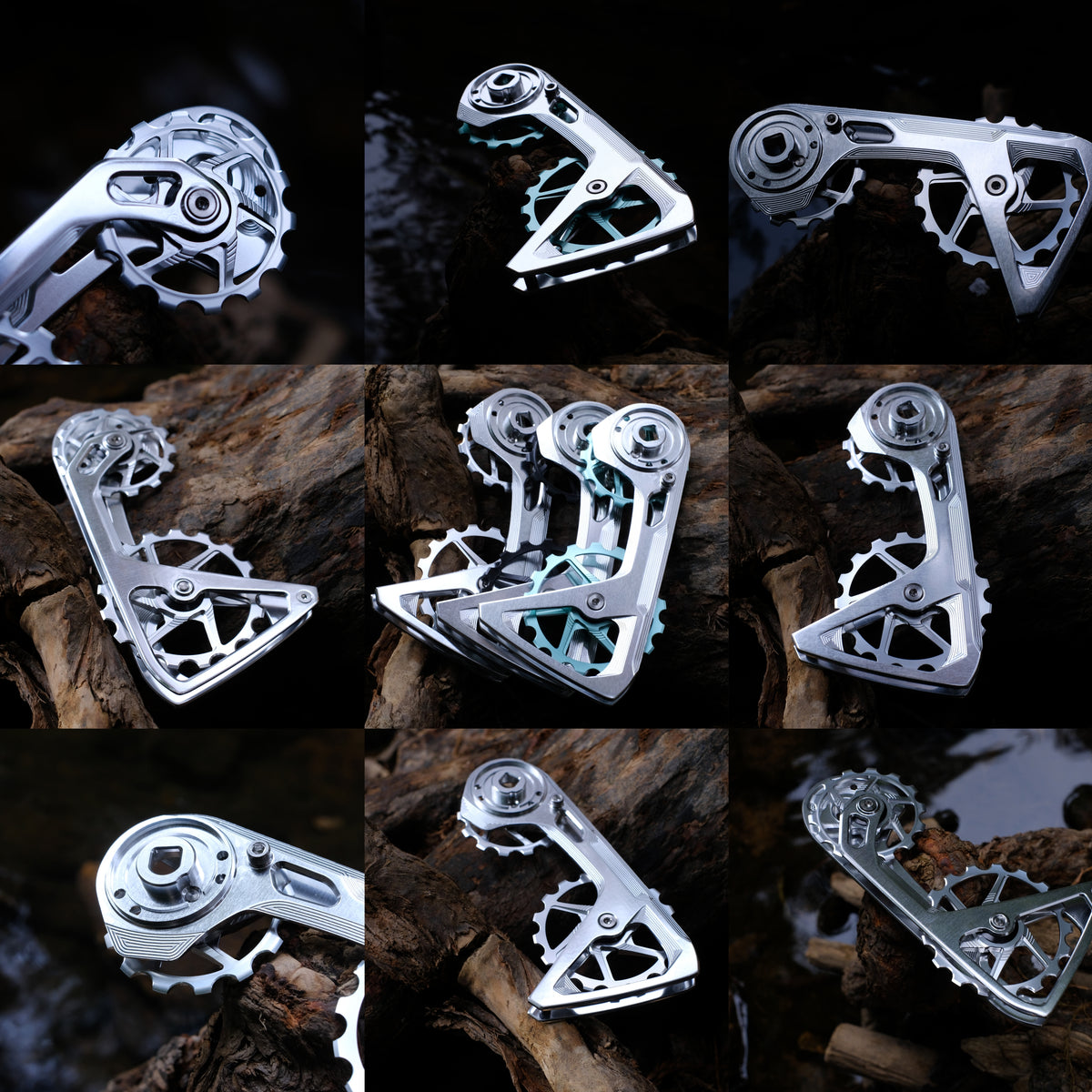 Система увеличенных шкивов SPIREX CNC для SRAM AXS - легкие титановые подшипники 14T+17T