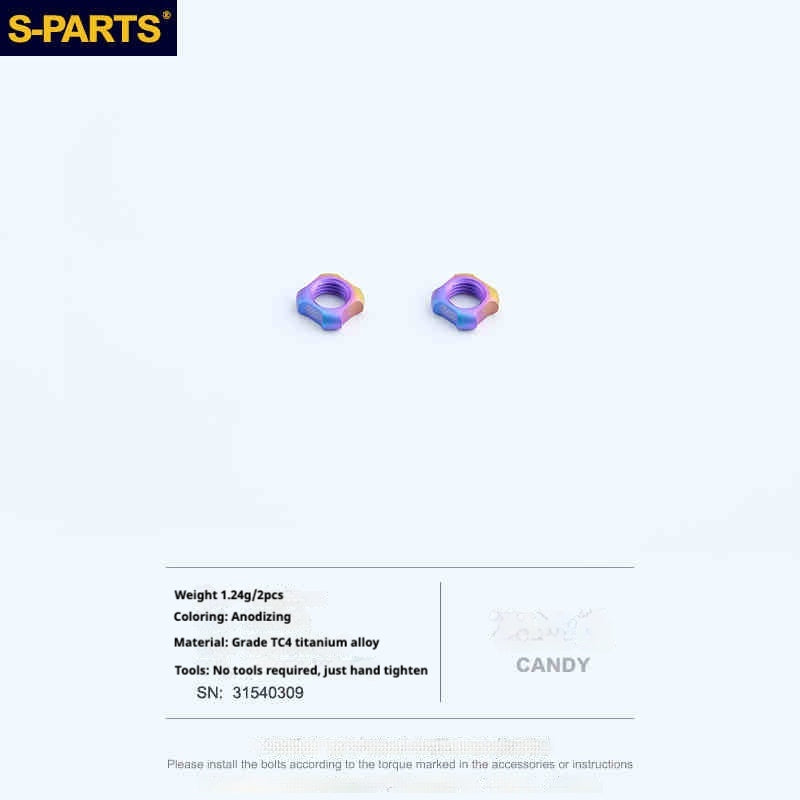 S-PARTS 티타늄 합금 프레스타 밸브 캡 | 로드 자전거용, Seka Specialized SL8 및 Trek 휠셋 호환