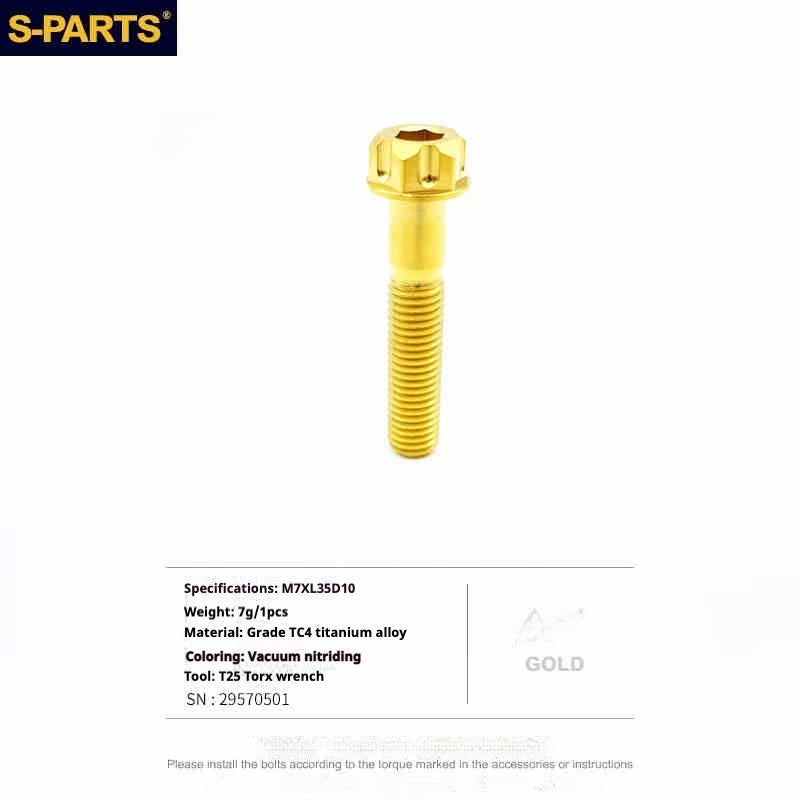 Vis en titane S-PARTS, outils internes et externes, boulons de verrouillage de selle adaptés aux selles Giant TCR/Giant Propel.