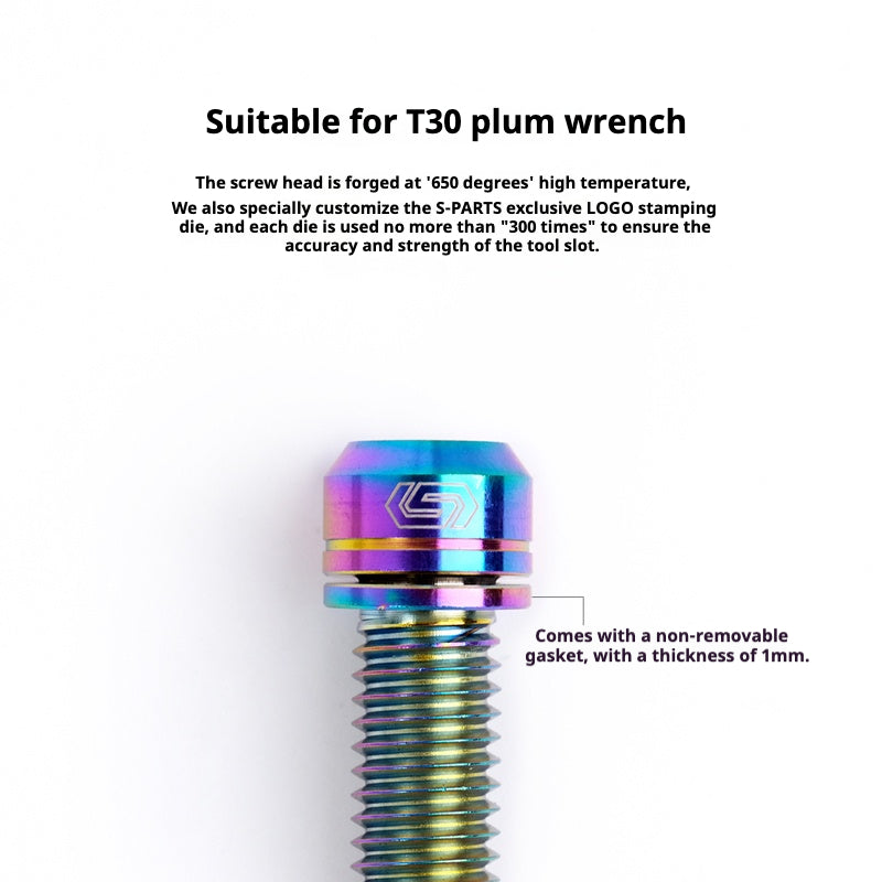 Viss en titane SPARTS A2 Series M6 L10-55mm