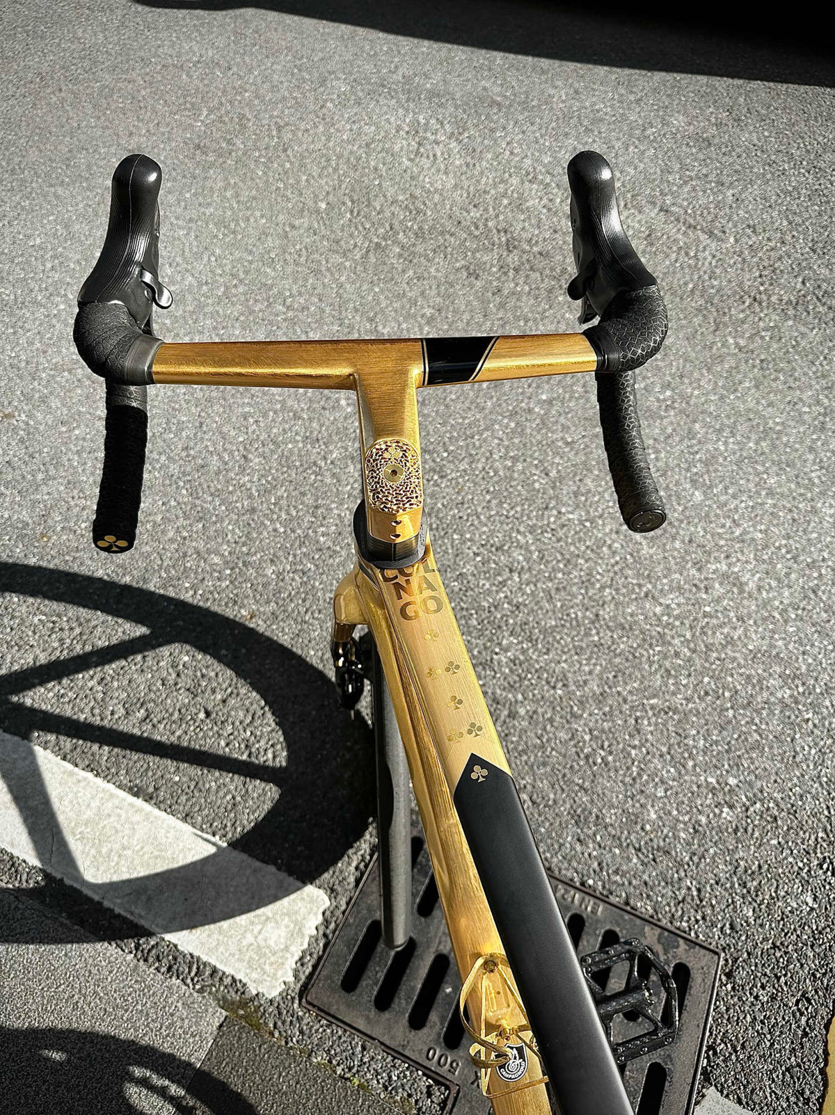 Tapa de vástago de titanio impresa en 3D, adecuada para manillares de bicicleta de carretera integrados Colnago CC01, 1 pieza