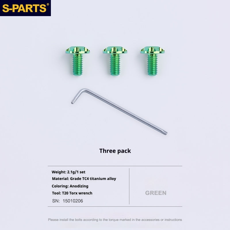 SPARTS 오토바이 헬멧 테일게이트 고정용 티타늄 나사 세트 PISTA GPRR 미끄럼 방지