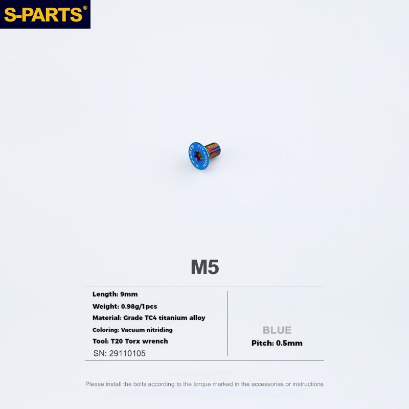 Vis d'intégration pour shifter SRAM en alliage de titane S-PARTS
