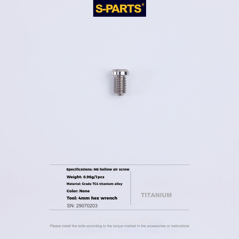 S-PARTS Tornillo de compresión para palanca de cambios de aleación de titanio, bloqueo de freno, desviador delantero y trasero para bicicleta de montaña y carretera