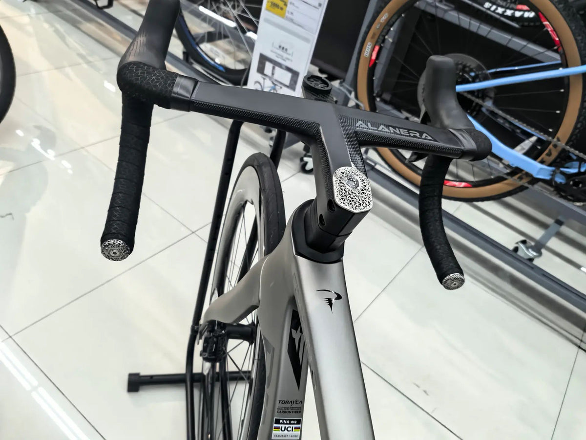 Tapa de vástago de titanio impresa en 3D, adecuada para manillares de bicicleta de carretera integrados DEDA Alanera, 1 pieza