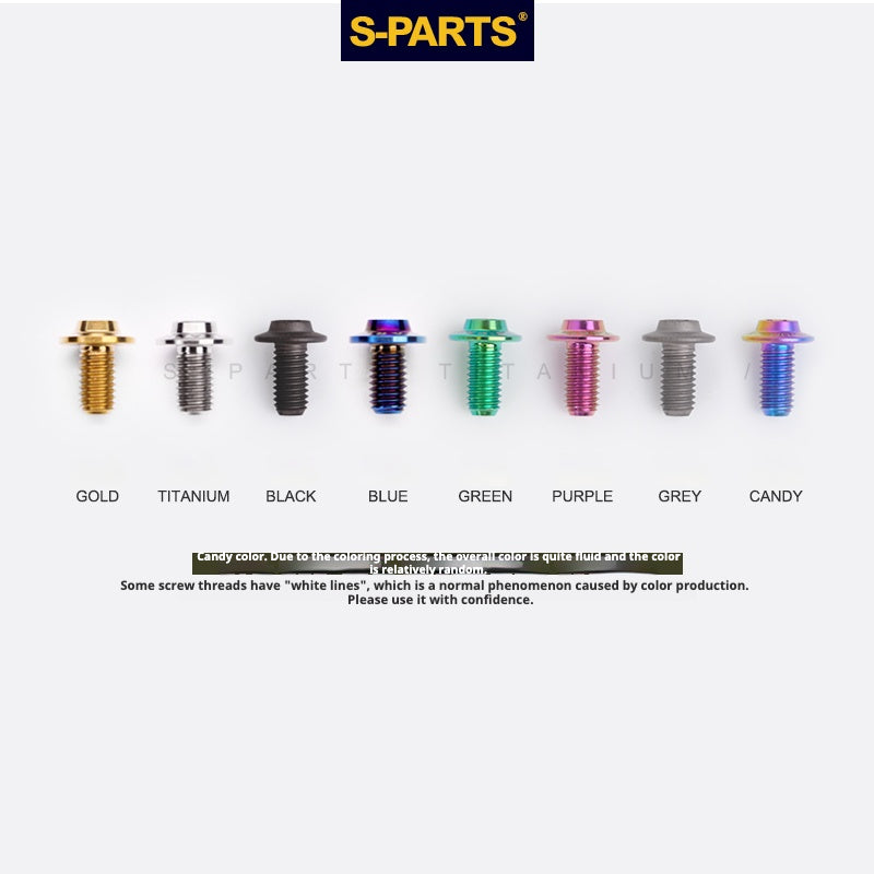 SPARTS A3 Serie testa ombrello M4 L06-35mm D8.5 Viti in titanio per motociclette e auto