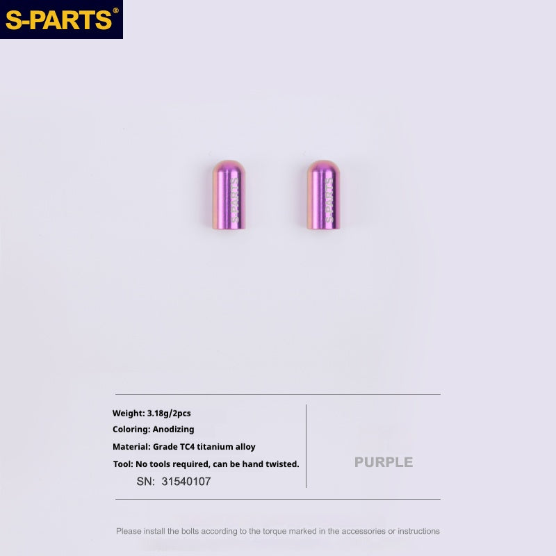 S-PARTS 티타늄 합금 프레스타 밸브 캡 | 로드 자전거용, Seka Specialized SL8 및 Trek 휠셋 호환