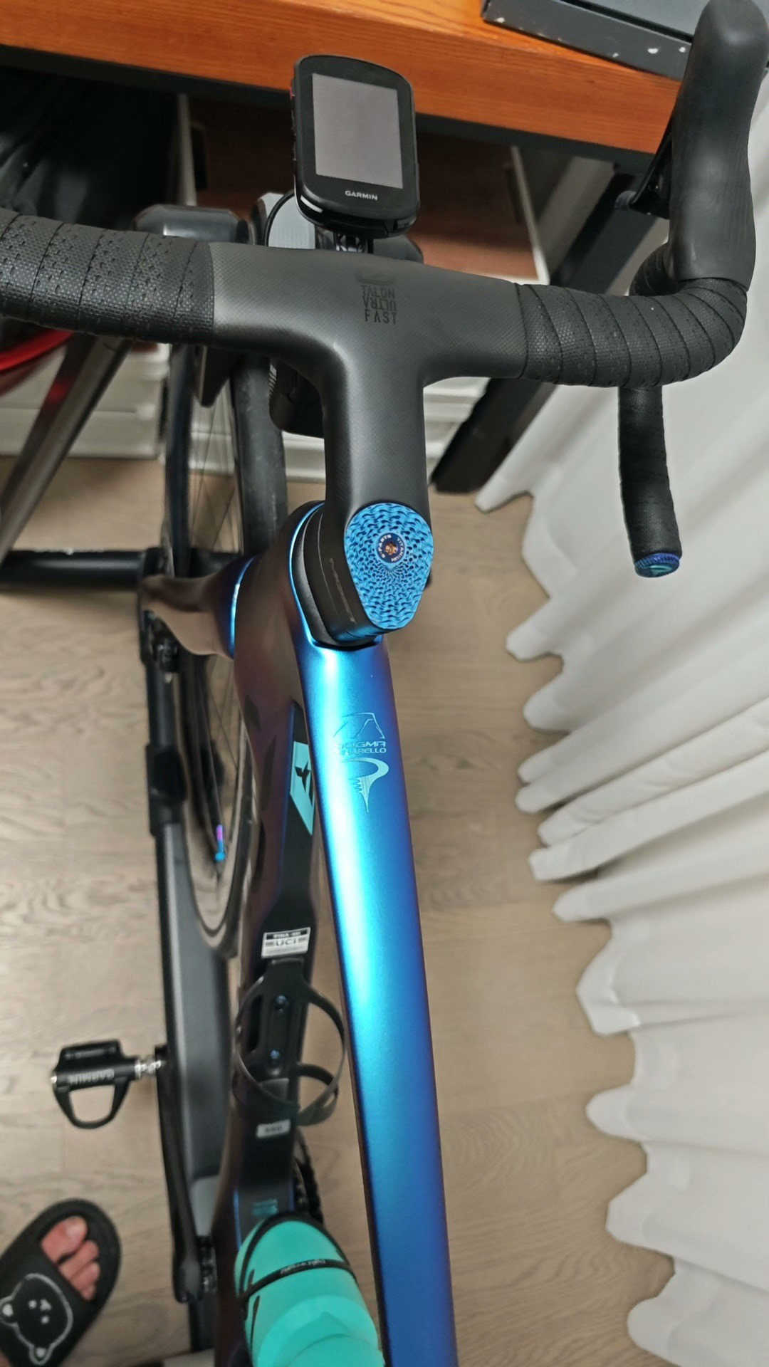 3D-printed titanium stem cap, suitable for integrated road Pinarello Most(2025) bike handlebars, 1pcs