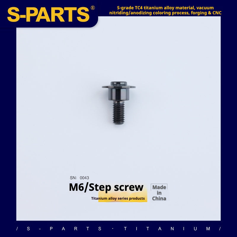Viss SPARTS A3 Série Step Tête Parapluie M6 Titane Noir Moto Auto