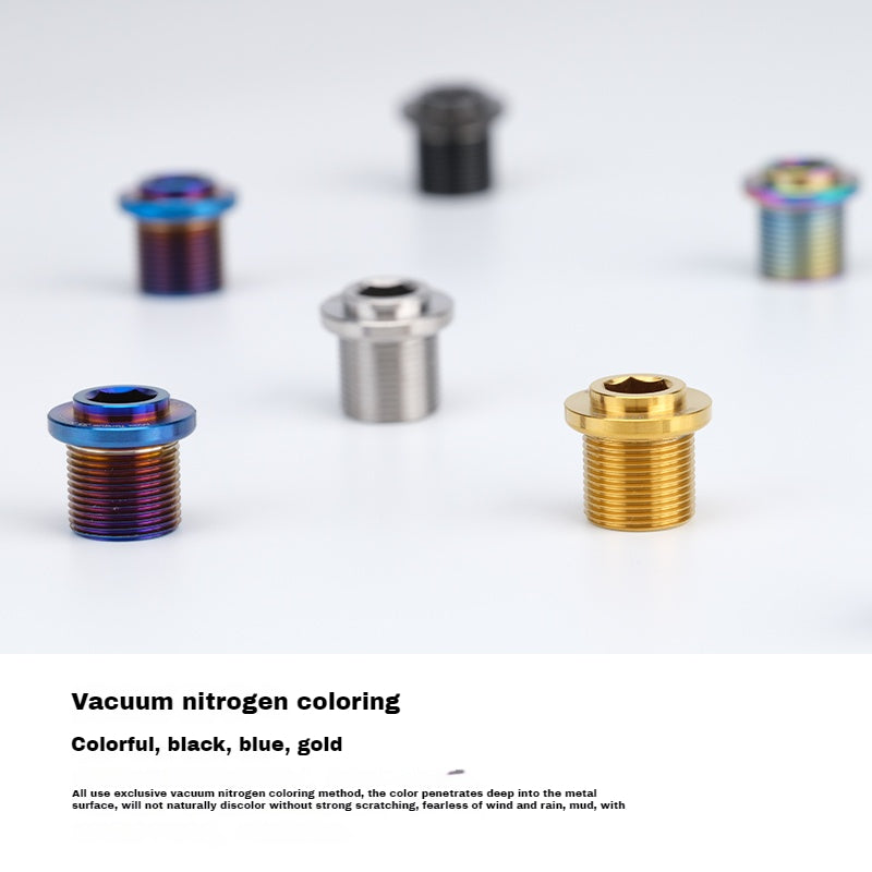 Tornillos de manivela estriados de titanio S-PARTS para la serie SHIMANO