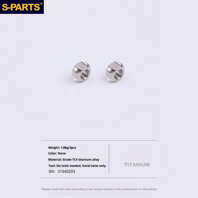S-PARTS 티타늄 합금 프레스타 밸브 캡 | 로드 자전거용, Seka Specialized SL8 및 Trek 휠셋 호환